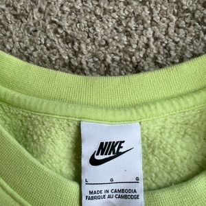 Green/Yellow Nike Crewneck